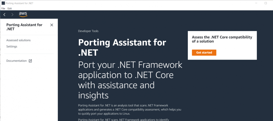 Porting Assistant for .NET を使ってみた