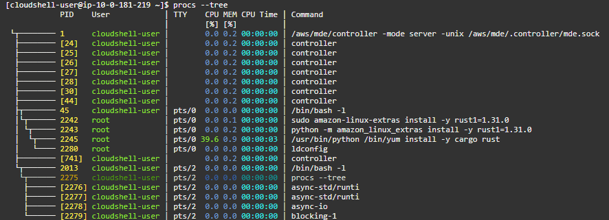 Rust製のコマンドをAWS CloudShellに入れてみよう