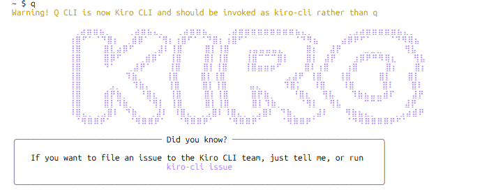 AWS CloudShellでAmazon Q Developer CLIに名残を惜しみつつKiro CLIを使ってみる