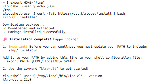 【困ってなかった？】AWS CloudShellの700MB縛りがKiro CLIで解かれた | ソフトウェア開発のギークフィード