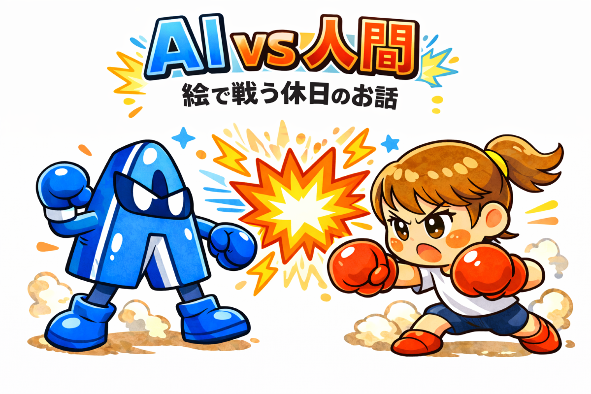 AI vs 人間！絵で戦う休日のお話